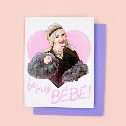 Schitt's Creek Be My BÉBÉ! Valentine's Day Card – Saturday Morning Pancakes