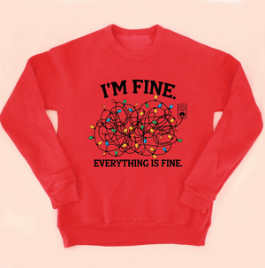 Everything is Fine Christmas Sweatshirt