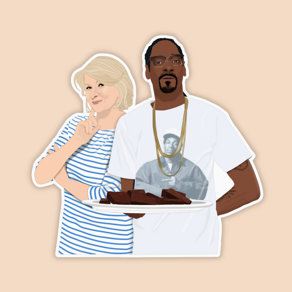 Martha and Snoop Dogg Sticker