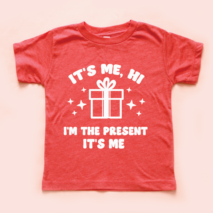 Hi, It's Me Christmas Toddler Tee