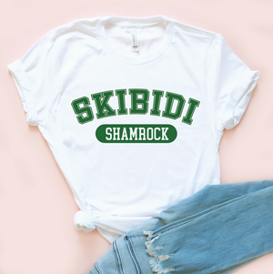 Skibidi Shamrock Unisex Jersey Tee