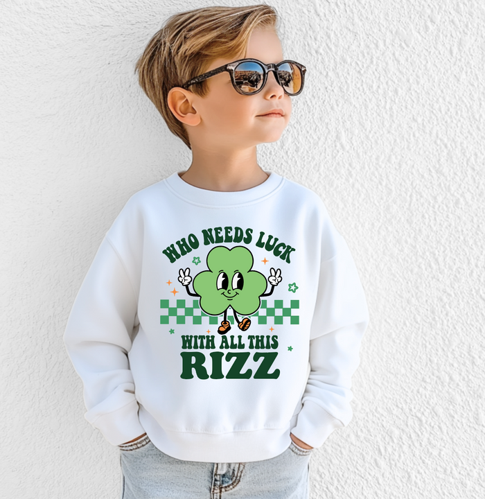 Shamrock Rizz Youth Crewneck Sweatshirt