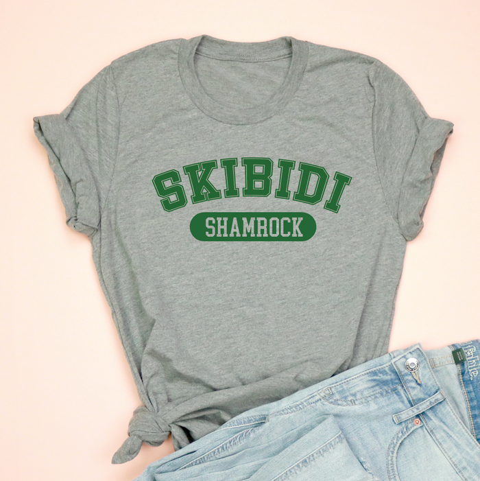 Skibidi Shamrock Unisex Jersey Tee