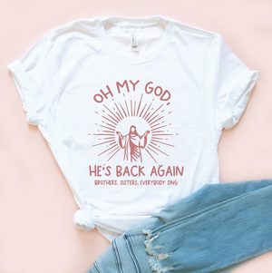 OMG He's Back Again Unisex Jersey Tee