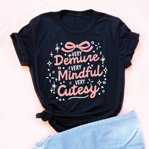 Very Demure Bow Unisex Jersey Tee