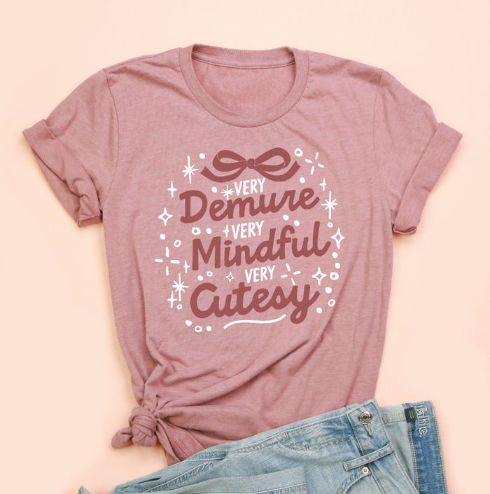 Very Demure Bow Unisex Jersey Tee