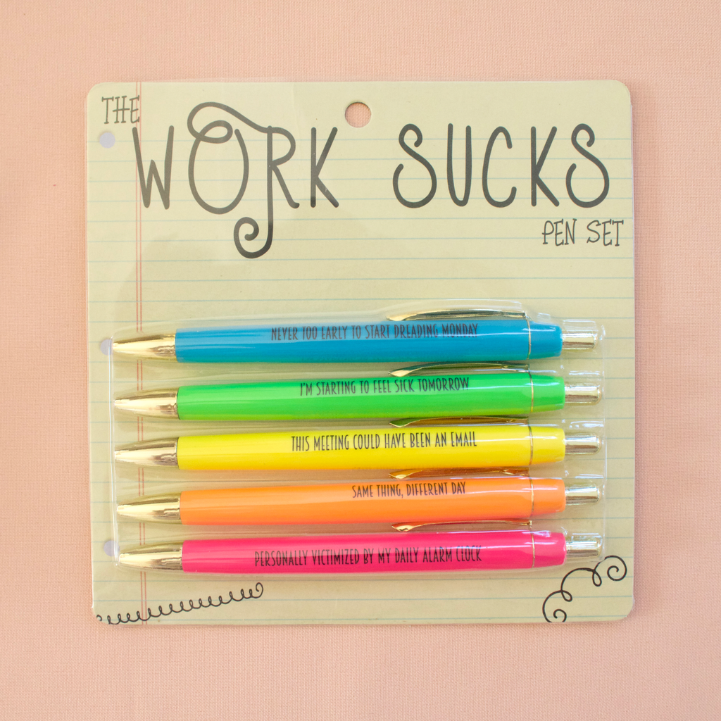 Work Sucks Pen Set