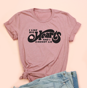 I Like Big Hearts & I Cannot Lie Unisex Jersey Tee